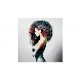 Glass picture lady color 120x120