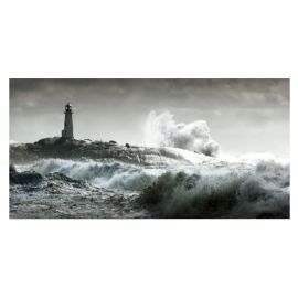 Glass picture Lighthouse out in the sea 90cm x 180cm 10105