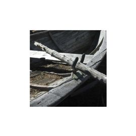 Glass picture gammel robåt 120cm x 120cm 10106