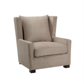 Stol  Kingston halvrund B81 D93 H89 Velour Beige