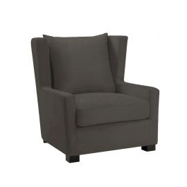 Stol  Kingston halvrund B81 D93 H89 Velour Muldvarp