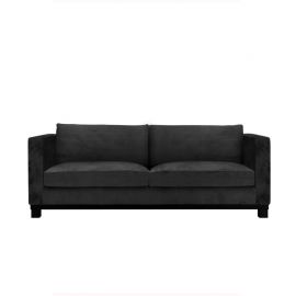 Sofa Chicago B230 D90 H90 stoff Velour Black