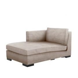 Modulsofa chaise lounge 95x161x74 left Velour Beige