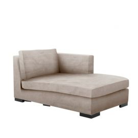 Modulsofa chaise lounge 95x161x74 right Velour Beige