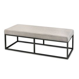 Pall Jackson B120 H40 B50Sort metall / Lin Kalk -155195