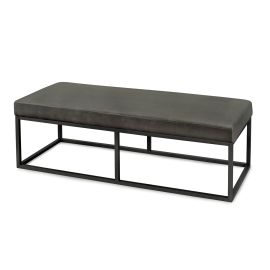 Pall Jackson B120 H40 B50 Sort metall / velour Mole 1475-C