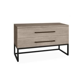 Komode Nice Natur Eik sort metall understell 110*45*70