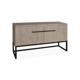 Skjenk Nice Natur Eik sort metall understell 120*40*70