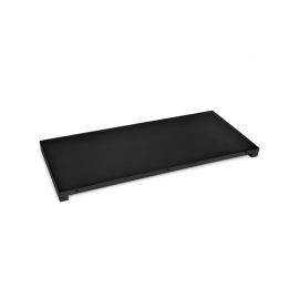 Ileggsplate heltre eike bord Ottawa Ø125cm B60cm sort