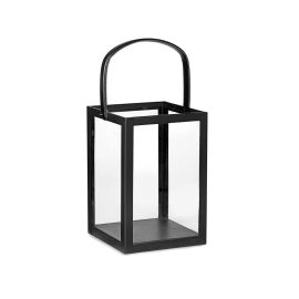 Lanterne 20cm x 20cm x 30cm med skinnrem Black 148942
