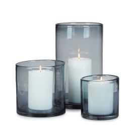 Lysglass Auckland Ø20cm høyde 20cm grey 149035