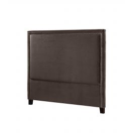 Headboard Madrid B180 med nagler velour Muldvarp