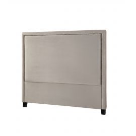 Headboard Madrid B180 med nagler velour Beige