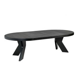 Spisebord heltre eike bord Ottawa Ø135cm H75 sort