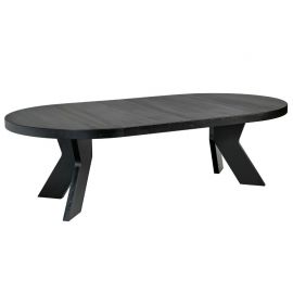 Spisebord heltre eike bord Ottawa Ø150cm H75 sort