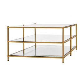 Salongbord Palermo Gold / Glass  150*80*48