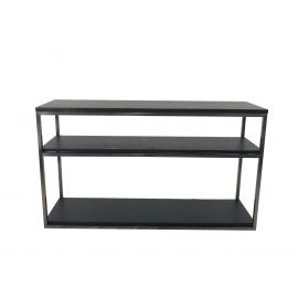 Konsoll Westmount antrasitt metall/sort finer L130 B35 H75