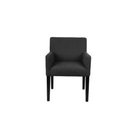 Spisestol Wien m/armlene velour Black H84cm B57cm SH48cm