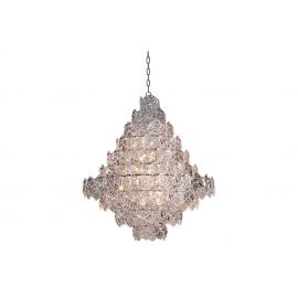 Taklampe Krakow crystal glass with steel D80 x H95CM