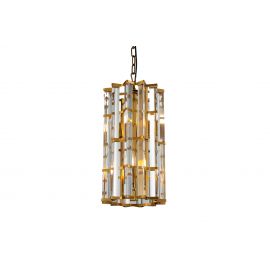 Taklampe Amarillo D25 x H45CM gold and clear glass