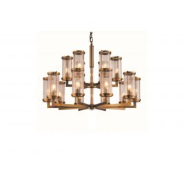 Taklampe Lafayette D75 x H73CM Gold / glass