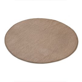 Sisal teppe beige Ø-200cm med kanting