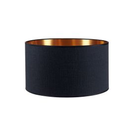 Lampeskjerm Ø30cm høyde 20cm lin Black / Copper 290037