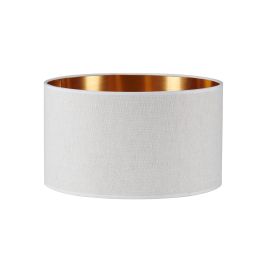 Lampeskjerm Ø35cm høyde 20cm lin Sand / Copper 290038