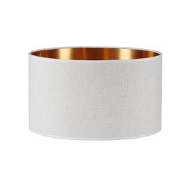 Lampeskjerm Ø40cm høyde 22cm lin Sand / Copper 290039
