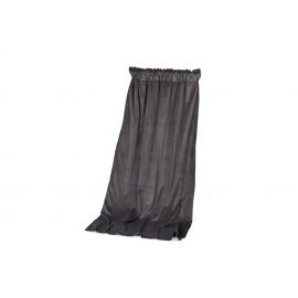 Gardinhøyde 130cm x 240cm 15cm rynkebo m/fòr Velour DarkGrey