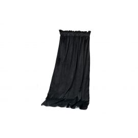 Gardinhøyde 130cm x 240cm 15cm rynkebo m/fòr Velour Black