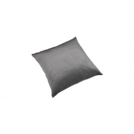 Pute 55cm x 55cm Velour Dark Grey Inkl. Dun/fjær innmat