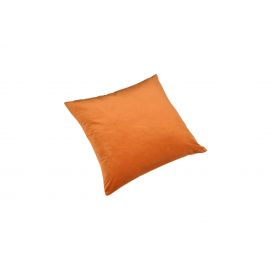 Pute 55cm x 55cm Velour Orange Inkl. Dun/fjær innmat
